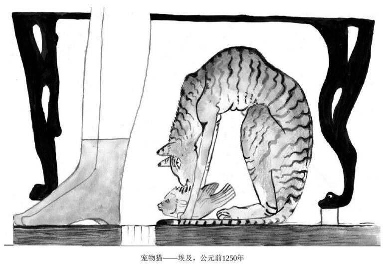 宠物猫——埃及，公元前1250年